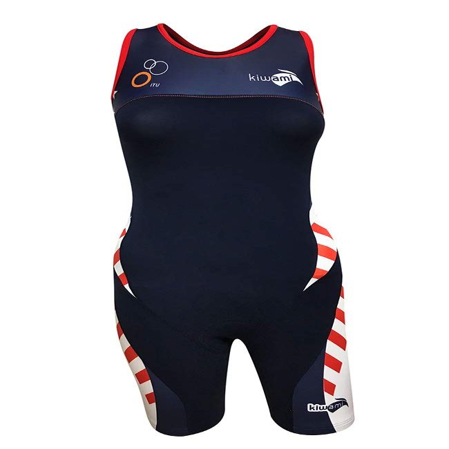 Kiwami Women's Rio Amphibian Nation Openback Trisuit - USA (USA, Large)