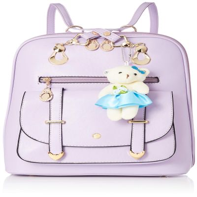 Aimon 3SNBS-003-LBD Women's Backpack, Adult, Small, One Shoulder Bag, 2-Way Bag, Lavender