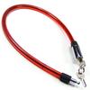 MroMax Bicycle Lock 620mm Length 12mm Thick Flexible Cable Metal Iron Sturdy for Door Home Car Bike Shop Office Motorbike with 2 Keys Red 1Pcs view 1