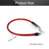 MroMax Bicycle Lock 620mm Length 12mm Thick Flexible Cable Metal Iron Sturdy for Door Home Car Bike Shop Office Motorbike with 2 Keys Red 1Pcs view 2