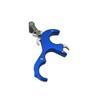 Bow Release 3 Finger Thumb Release Grip Button Release Finger Trigger Caliper Release Aids for Compound Bow (Blue) view 2