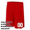 Add-On Performance Soccer Shorts with Free Numbers Youth Medium in Scarlet Red view 2