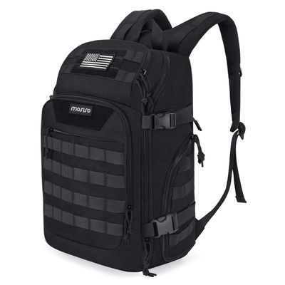 MOSISO 30L Military Tactical Backpack for Men, Army Backpack Military Daypack 3 Day Assault Pack Hiking Rucksack Bug Out Bag, Black