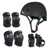 JBM Adult & Kid Skating Protective Gear Set for Beginner to Advanced, Skateboard Helmet Knee and Elbow Pads with Wrist Guards for Inline Roller Skating, Scooter, Skateboarding view 1