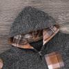 CETEPY Baby Boy Clothes Infant Hoodie Tops Outfit Long Sleeve Sweatshirt Plaid Pants 2pcs Set Khaki Plaid 12-18 Months view 4