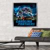 Trends International NFL Carolina Panthers - 3 Point Stance 19 Wall Poster, 22.375" x 34", Silver Framed Version view 2