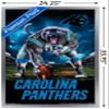 Trends International NFL Carolina Panthers - 3 Point Stance 19 Wall Poster, 22.375" x 34", Silver Framed Version view 3