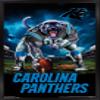 Trends International NFL Carolina Panthers - 3 Point Stance 19 Wall Poster, 22.375" x 34", Black Framed Version view 1