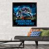 Trends International NFL Carolina Panthers - 3 Point Stance 19 Wall Poster, 22.375" x 34", Black Framed Version view 2