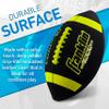 Franklin Sports Junior Size Football - Grip-Rite Youth Footballs - Extra Grip Synthetic Leather Perfect for Kids - 1 Pack Inflated - 12 Pack Deflated with Pump view 2