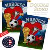 World Cup Morocco Flags Moroccan Banner Room Wall Art Flag Poles For Outside House Patio Porch Lawn Garden Stand Tapestry Yard Signs FIFA Gifts Sports Fan Trophy Soccer Game Football Made In USA view 3