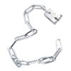 MroMax White Chain Lock, 710mm/27.95" Long, 5mm/0.20" Diameter Buckle 1pcs view 1