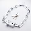 MroMax White Chain Lock, 710mm/27.95" Long, 5mm/0.20" Diameter Buckle 1pcs view 2