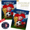 World Cup Tunisia Flags Tunisian Banner Room Wall Art Flag Poles For Outside House Patio Porch Lawn Garden Stand Tapestry Yard Signs FIFA Gifts Sports Fan Trophy Soccer Game Football Made In USA view 3