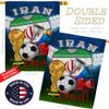 World Cup Iran Flags Iranian Banner Room Wall Art Flag Poles For Outside House Patio Porch Lawn Garden Stand Tapestry Yard Signs FIFA Gifts Sports Fan Trophy Soccer Game Football Made In USA view 3