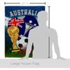 World Cup Australia Flags Australian Banner Room Wall Art Flag Poles For Outside House Patio Porch Lawn Garden Stand Tapestry Yard Signs FIFA Gifts Sports Fan Trophy Soccer Game Football Made In USA view 2