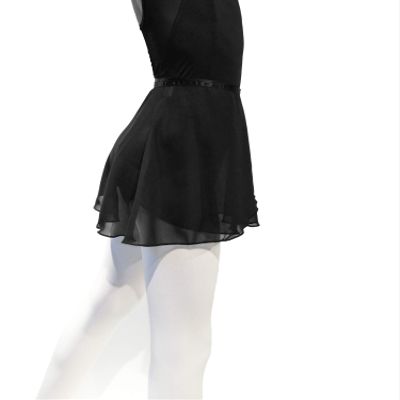 NEWCHAO Ballet Chiffon Wrap Skirts Dance Skirts for Women Girls Black Pink