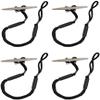 Bungee Dock Lines - Boat Accessories - 4 Feet Shock Cords Docking Rope Mooring Rope for PWC,Jet ski,Pontoon,Kayak,Canoe,Power Boat,Watercraft (Black) view 1