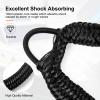Bungee Dock Lines - Boat Accessories - 4 Feet Shock Cords Docking Rope Mooring Rope for PWC,Jet ski,Pontoon,Kayak,Canoe,Power Boat,Watercraft (Black) view 3