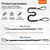 Bungee Dock Lines - Boat Accessories - 4 Feet Shock Cords Docking Rope Mooring Rope for PWC,Jet ski,Pontoon,Kayak,Canoe,Power Boat,Watercraft (Black) view 4