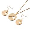 Eritrea Map Pendant Earrings Set Gold Color Map of Eritrean Jewelry view 1