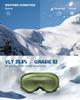 ZIONOR Lagopus Ski Snowboard Goggles UV Protection Anti fog Snow Goggles for Men Women Adult Youth view 2