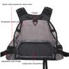 Waxaya Lightweight Fly Fishing Vest with Multi Pockets Adjustable Size Mesh Fishing Backpack for Men and Women (Black) view 4