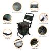 LEADALLWAY Fishing Chair with Cooler Bag Foldable Compact Fishing Stool,Camouflage view 4