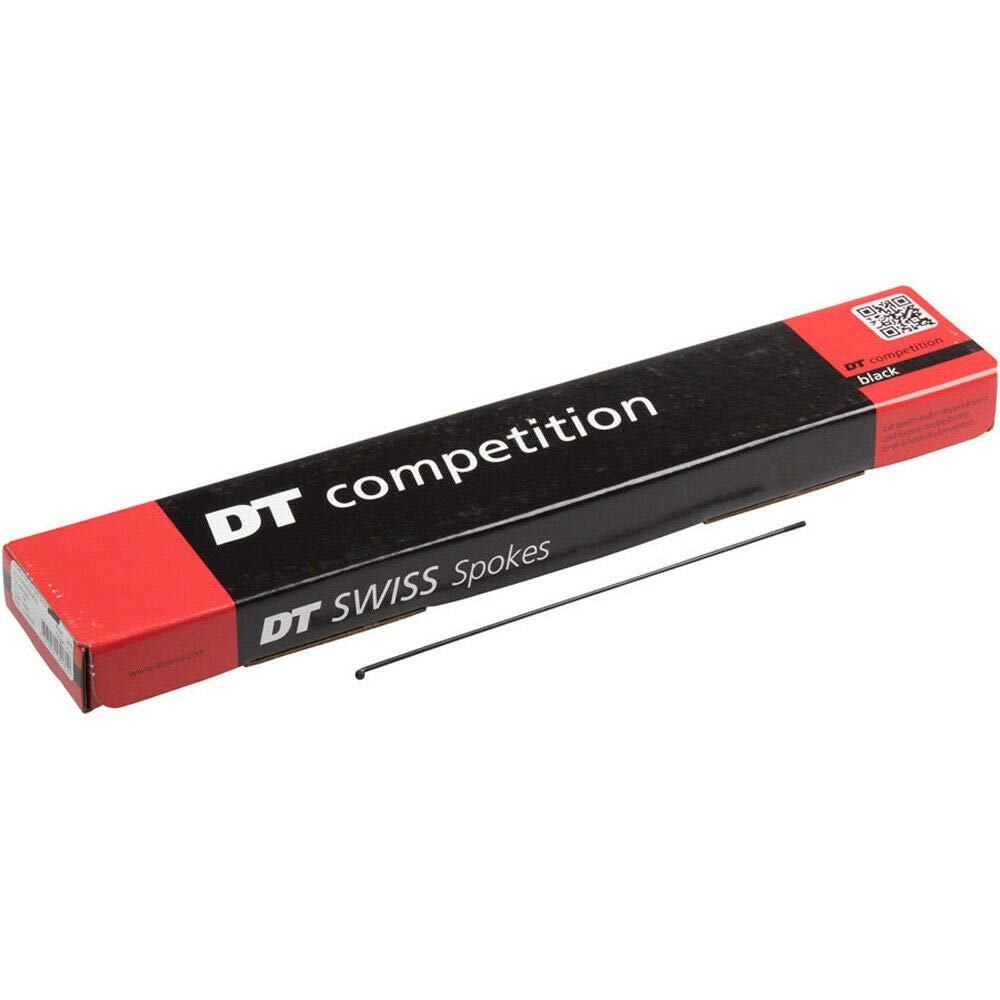 DT Swiss Competition Spoke: 2.0/1.8/2.0mm, 287mm, J-Bend, Black, Box of 100