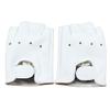 Long Keeper 4-11 Y Kids PU Leather Fingerless Gloves for Boys Girls Outdoor Sports Gloves (White) view 1