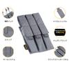 EXCELLENT ELITE SPANKER Open Top Single/Double/Triple Kriss Mag Pouch Tactical Molle MP7 Magazine Pouch (Triple Grey) view 3