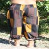 Svenine Renaissance Patchwork Warm Cotton Tied Leg PullString Pants, X-Large, Muang Patch - Multi Colors Black view 4