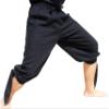 Svenine Side Tied Leg Warm Muang Cotton Buccaneer Pirate Swashbucker Pants, X-Small, Muang Cotton - Black view 1