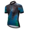Weimostar Cycling Jersey Men Short Sleeve Road Bike Shirt Riding Tops Outdoor MTB Bicycle Clothing Blue Size M view 1