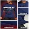 TSLA Men's Thermal Long Sleeve Compression Shirts, Athletic Base Layer Top, Winter Gear Running T-Shirt, Heatlock Round Neck Navy, X-Large view 3