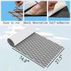 CHURERSHINING Boat Flooring Mat EVA Foam Boat Decking Marine Carpet Faux Teak Sea Decking Sheet Non-Slip Self-Adhesive Flooring Material for Pontoon Yacht Surfboard Swim Platform RV Floor 74.8"27.5" view 2