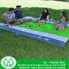 ECCOSOPHY Sandproof Beach Blanket - Oversized Sand Free Beach Mat 9'x10' - Lightweight Outdoor Picnic Blanket Anchored with 4 Corner Sand Pockets & Plastic Stakes - Heat Proof, Quick Drying & Compact view 4