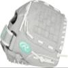 Rawlings | Sure Catch Series Fastpitch Softball Glove | Teal/Grey/White | LHT | 11' view 2