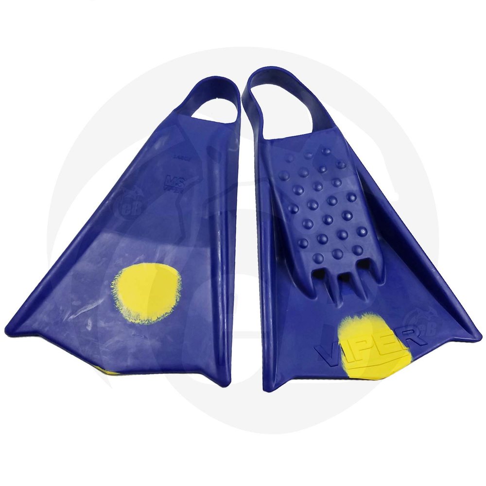 Mike Stewart Viper Swimfins - Blue/Yellow-M