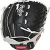 Rawlings Shutout Fastpitch Softball Glove, RSO125BW-3/0 12 1/2 BSK/ FLCV, 12.5" | Outfield view 4