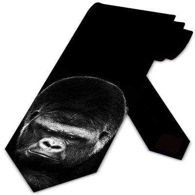 Three Rooker Gorilla Ties Mens Animal Necktie