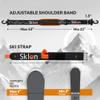 Sklon Ski Strap and Pole Carrier | Avoid The Struggle and Effortlessly Transport Your Ski Gear Everywhere You Go | Features Cushioned Shoulder Sling | Great for Families - Men, Women and Kids - Orange view 4