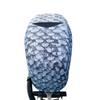 OUTERENVY Outboard Motor Cover for Mercury Verado 6-Cylinder Supercharged [225 HP to 400R HP], Grey Fish Scales | 101C view 4