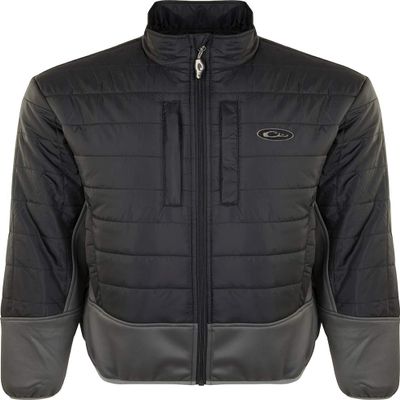 Drake Waterfowl Two-Tone Synthetic Double-Down Full Zip Black/Charcoal 2Xlarge