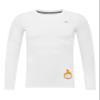 DEVOROPA Youth Boys Compression Thermal Shirt Long Sleeve Fleece Baselayer Soccer Baseball Undershirt White XL view 1