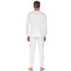 HEROBIKER Men Thermal Underwear Set Winter Skiing Warm Top & Bottom Thermal Long Johns (White, X-Large) view 3