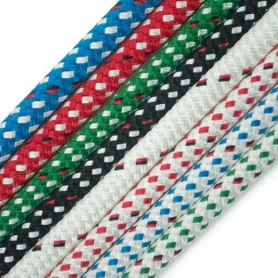New England Ropes 5/16in - 8mm Endura Braid Blue Fleck 70 Feet Long