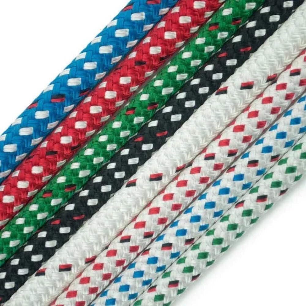 New England Ropes 5/16in - 8mm Endura Braid Blue Fleck 70 Feet Long