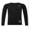 DEVOROPA Youth Boys Compression Thermal Shirt Long Sleeve Kids Fleece Baselayer Soccer Baseball Undershirt Black XS