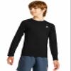 DEVOROPA Youth Boys Compression Thermal Shirt Long Sleeve Kids Fleece Baselayer Soccer Baseball Undershirt Black XS view 2